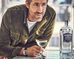 Ryan Reynolds consuming alcohol